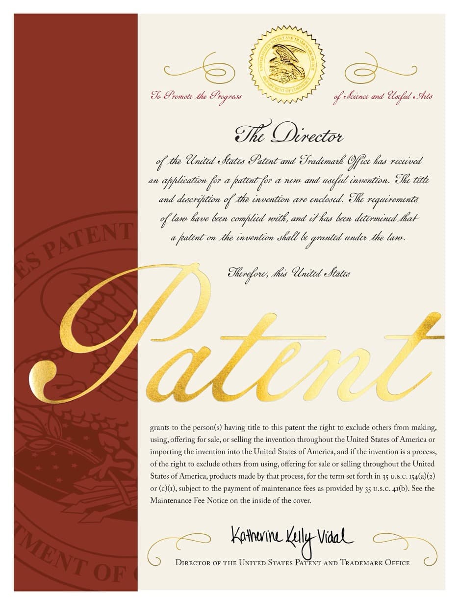 Patent certificate — United States — Microwave Physio Therapy Acupoint Acupuncture Device